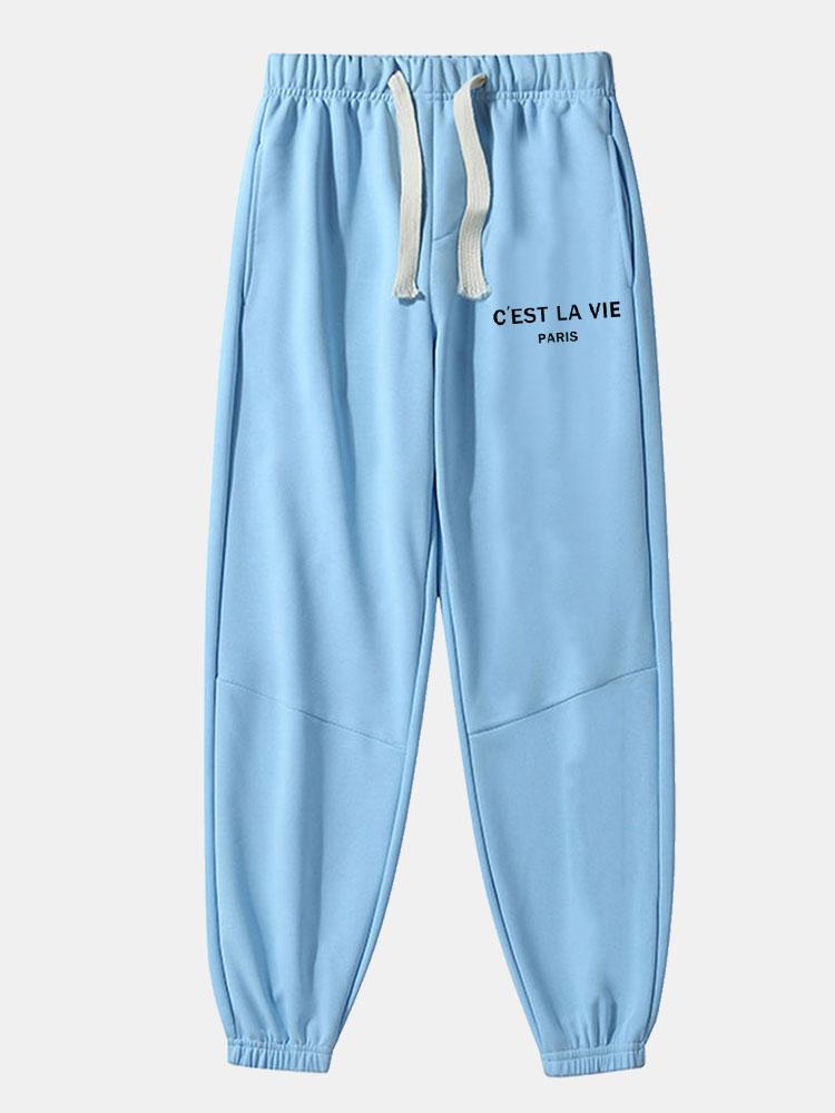 Pantalon de jogging en coton mélangé imprimé Paris