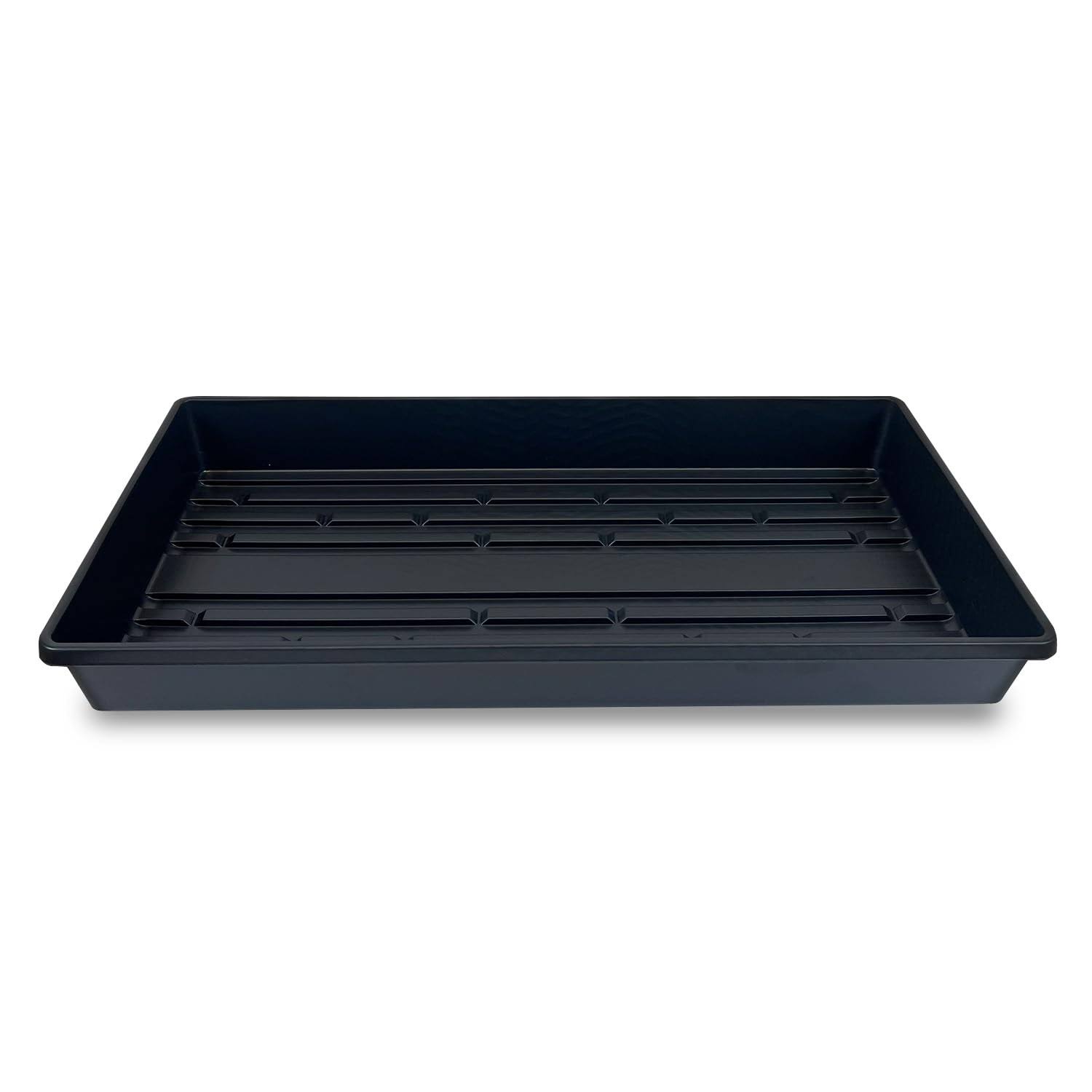 Living Whole Foods 5 Pack of Durable Black Plastic Growing Trays (Without Drain Holes) 21