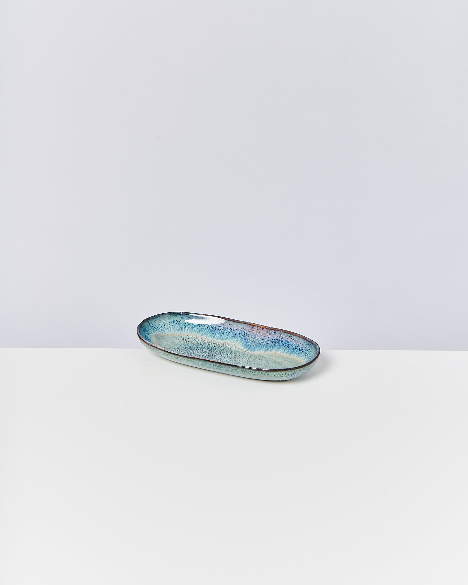 MADEIRA - SERVING PLATTER M GREEN-BLUE
