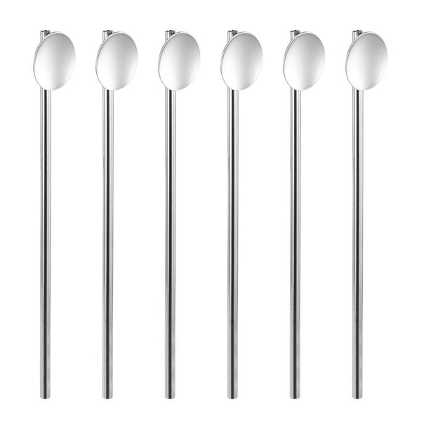 Drink Collection barskje m/sugerør 18 cm 6 stk blank