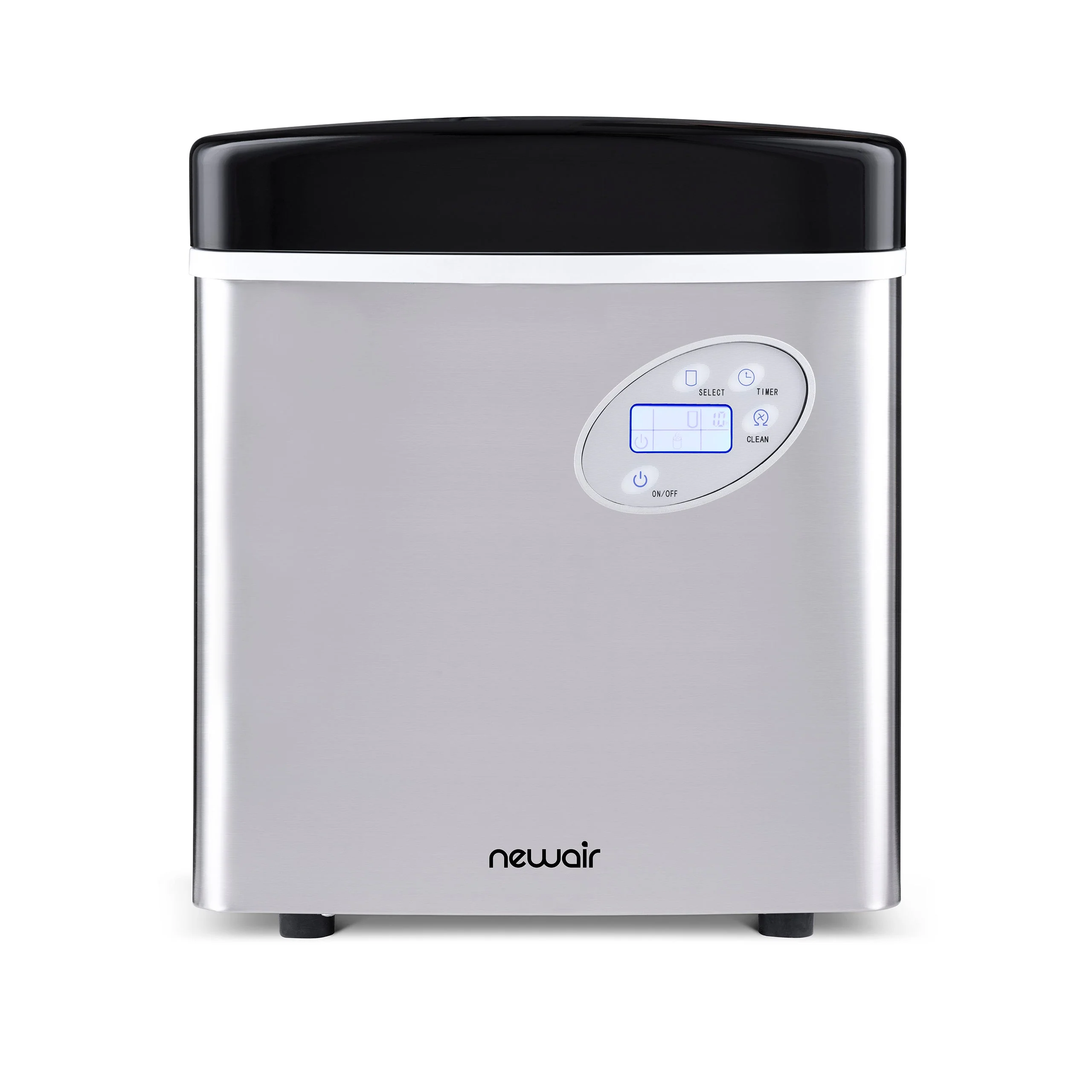 Newair Countertop Ice Maker. Bullet Ice, 50 lbs/day - Red