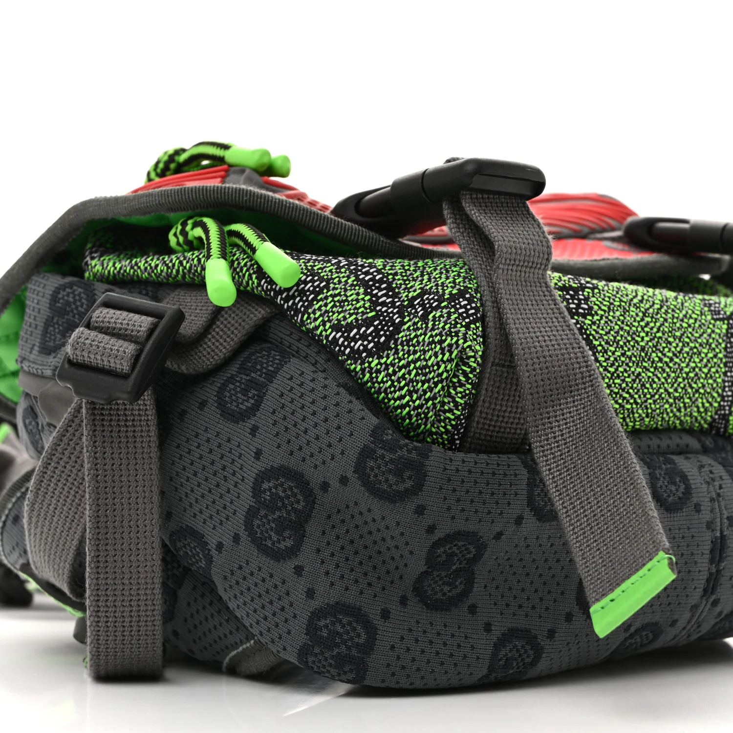 Jersey GG Monogram All Over Sporty Flap Backpack Red Multicolor