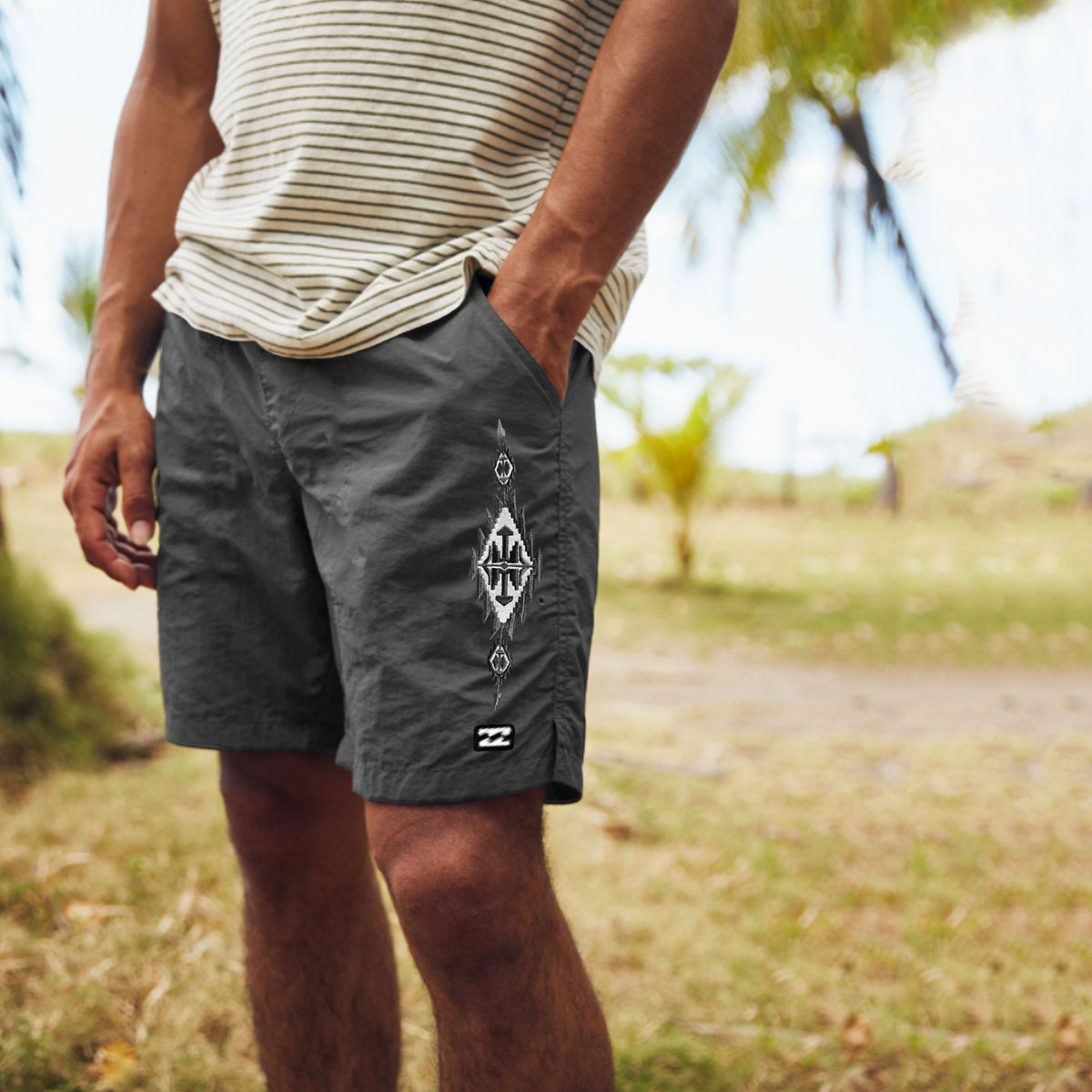 Short de surf unisexe vintage de vacances