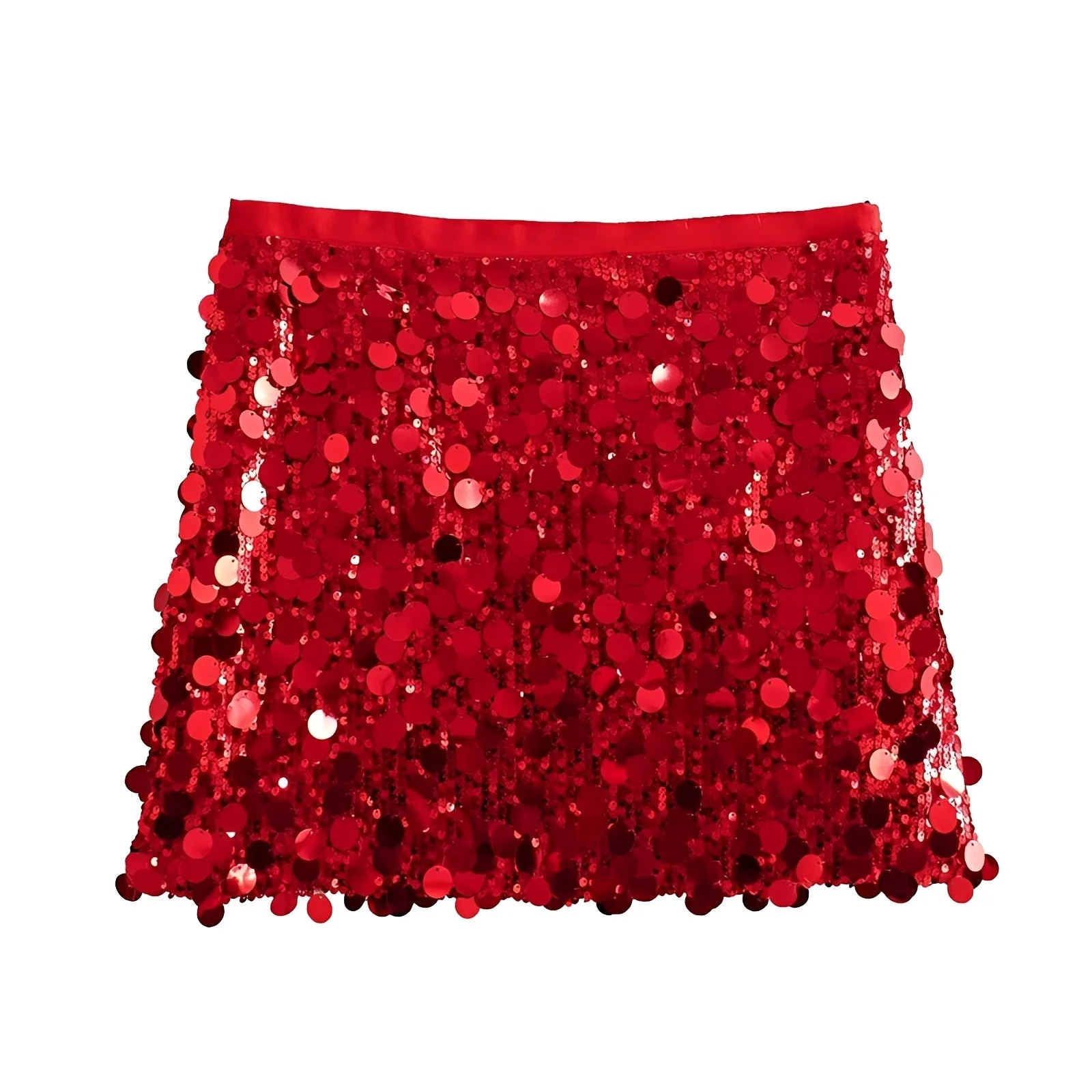 Abbey - Mini Jupe à Sequins Élégante
