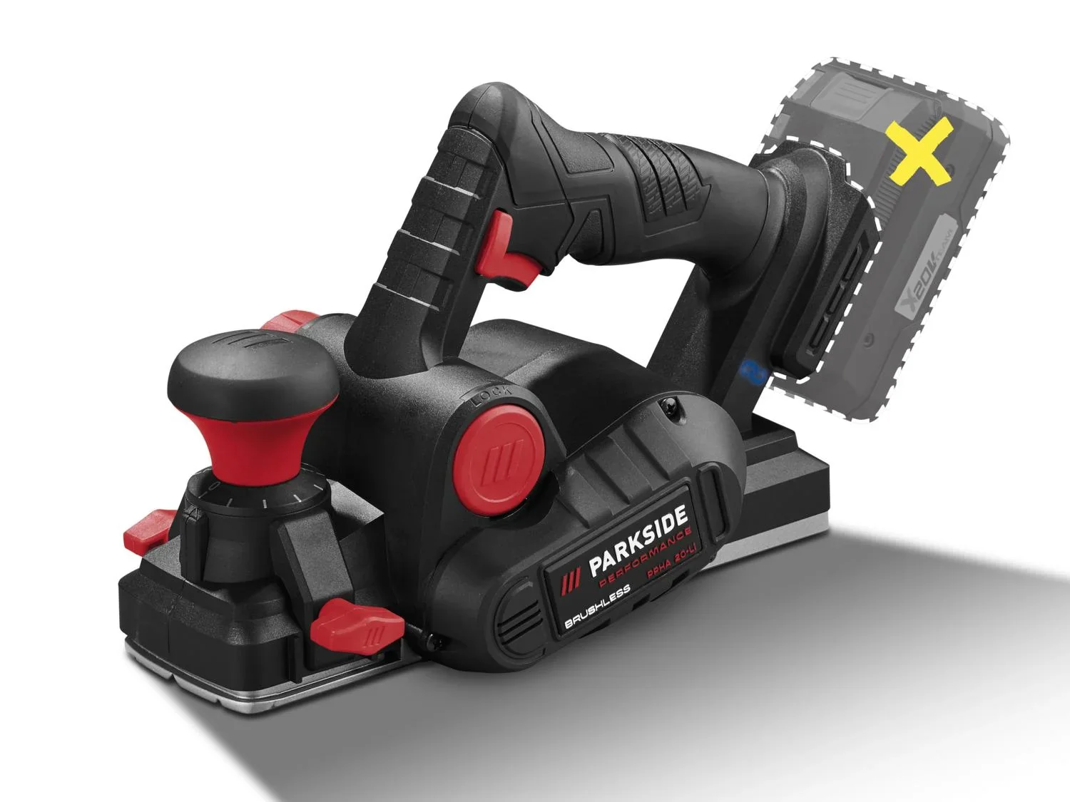 PARKSIDE PERFORMANCE Rabot sans fil PPHA 20-Li B2, 20 V