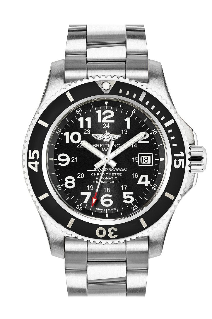 [Super Clone]Breitling Superocean II 44 Black Dial Steel Men's Watch A17392D7 B1A1
