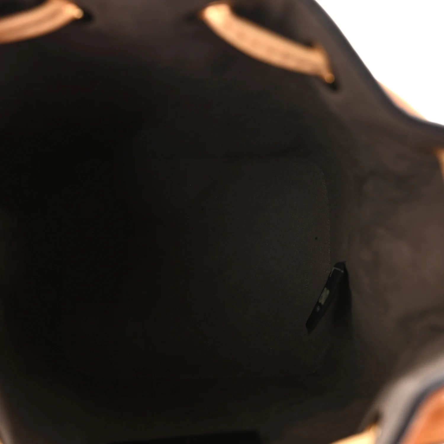 Vitello Liberty F is Fendi Bi-Color FF 1974 Embossed Mini Mon Tresor Bucket Bag Savana Lollypop
