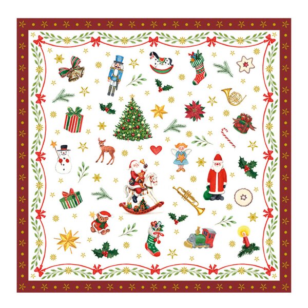 Serviett 33x33 cm 20 stk Ornaments All Over