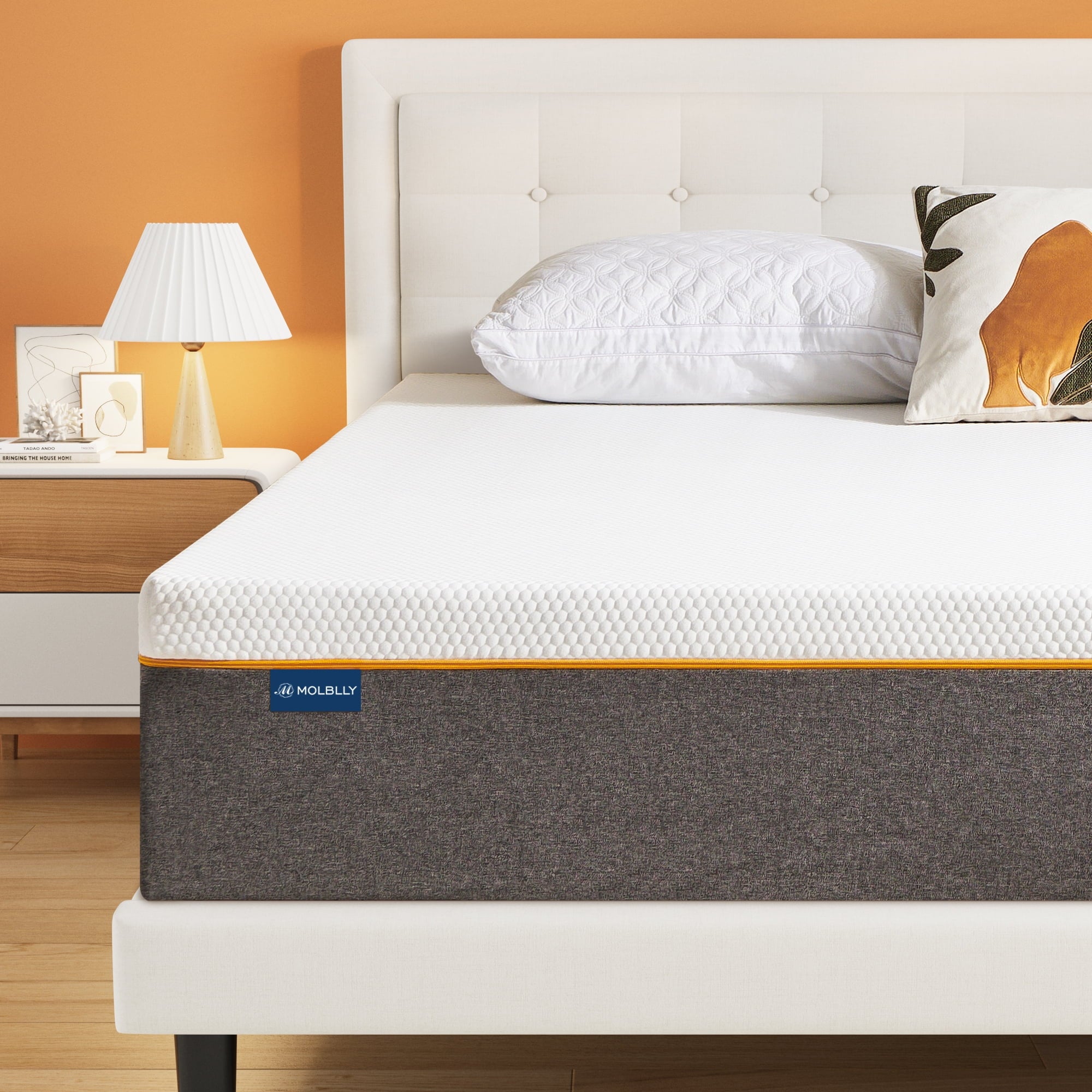 King 12 Medium Plush Gel Memory Foam Mattress Cooling Support Bed-in-a-Box