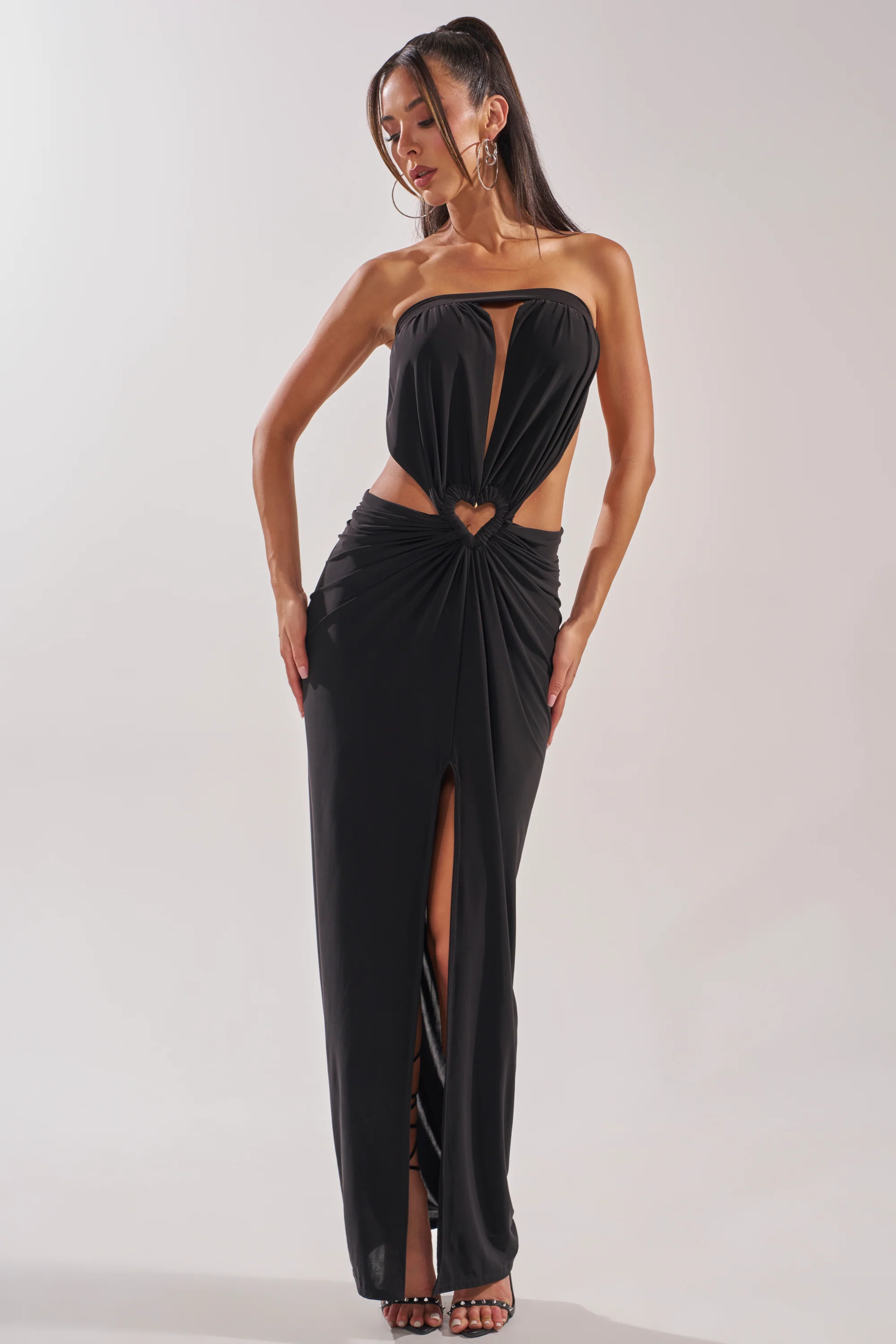 DONT BREAK MY HEART STRAPLESS MAXI DRESS - Akira Store