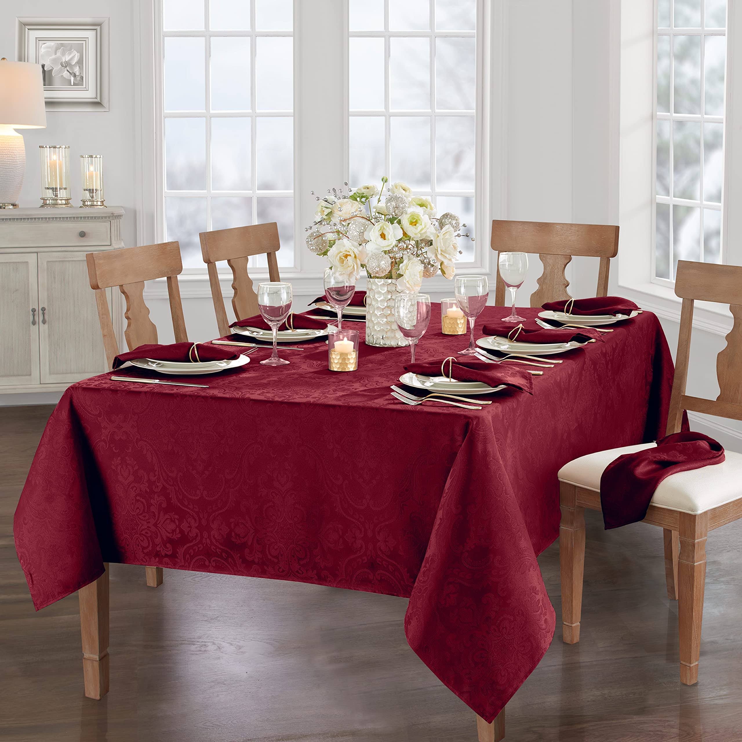 Elrene Caiden Elegance Damask Tablecloth - 60