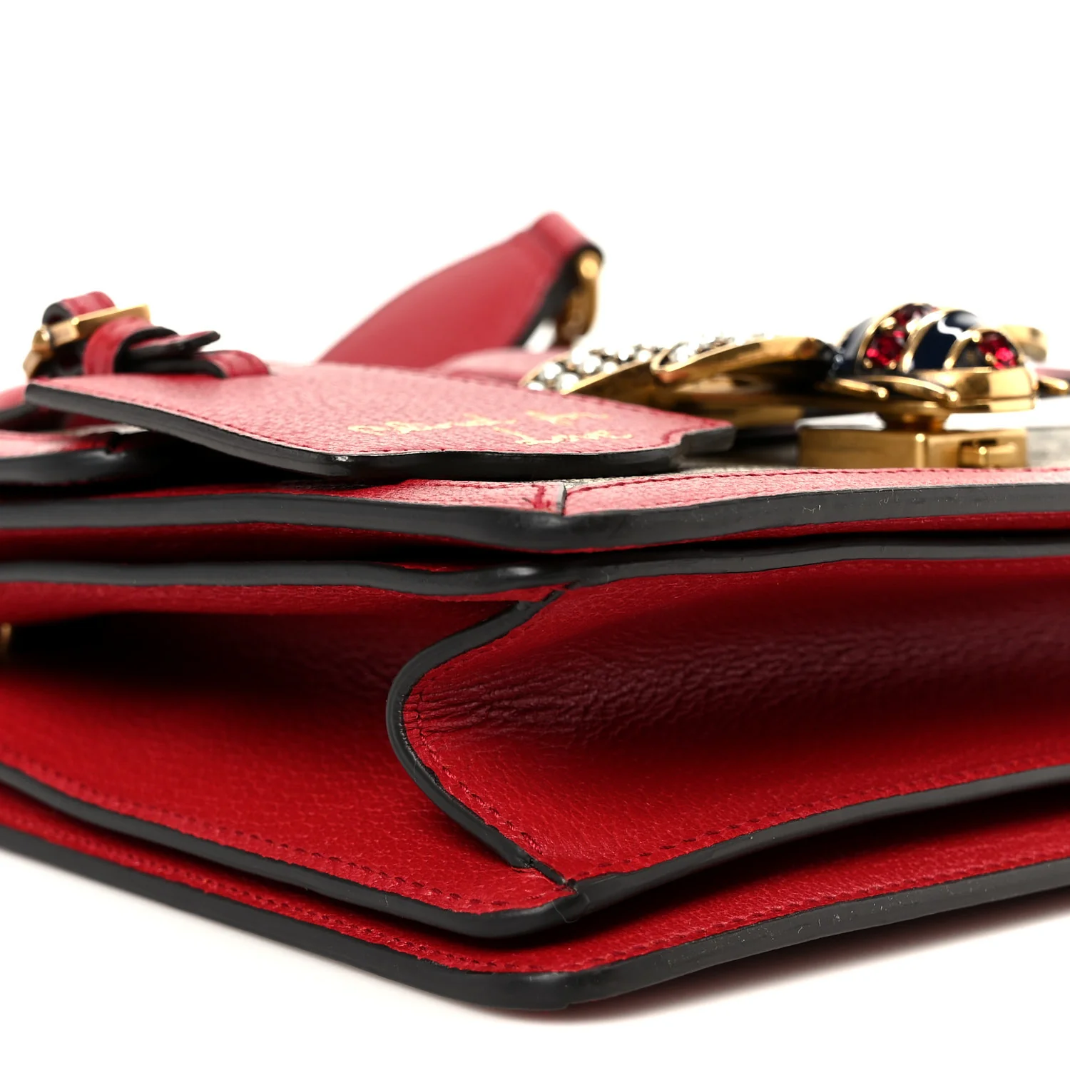 GG Supreme Monogram Small Queen Margaret Top Handle Bag Red
