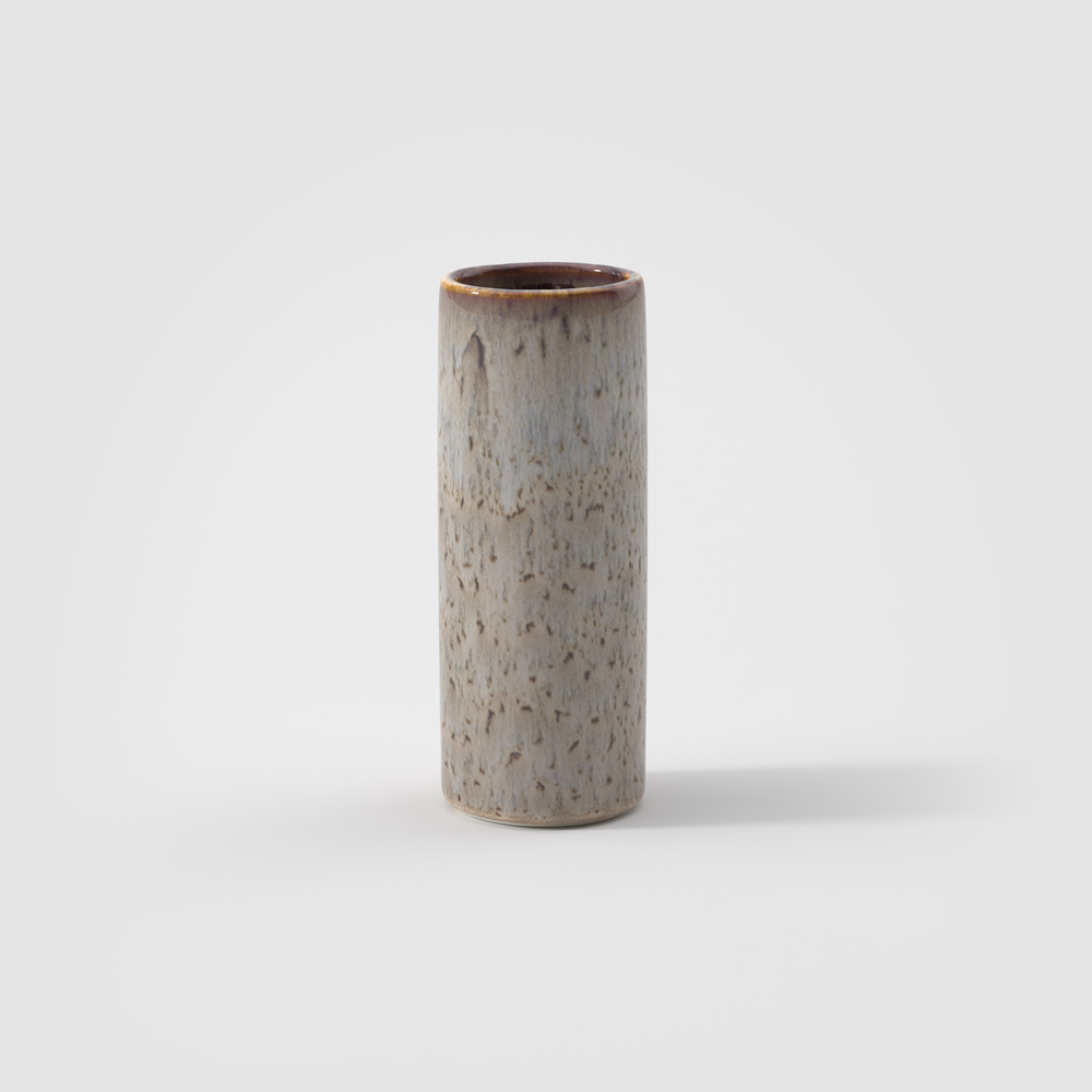 Lave Vase - Beige, 3.1'' x 7.9'', stoneware