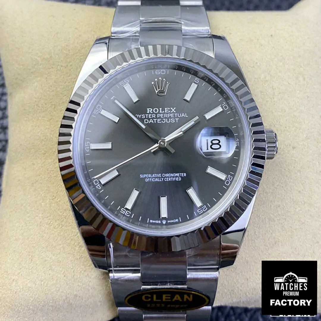 Rolex Datejust M126334-0013 Clean Factory Grey Strap