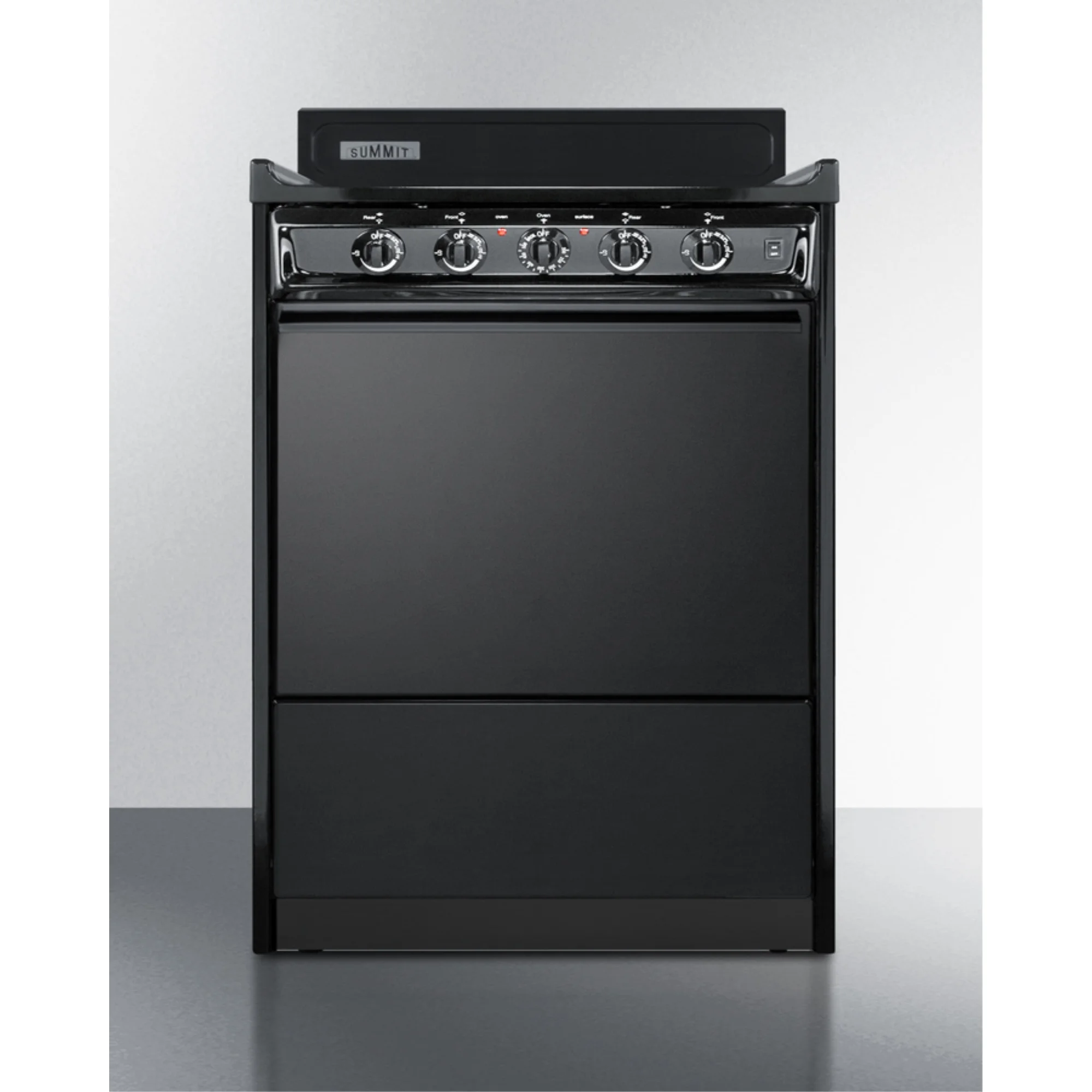 24" wide electric coil range in black - Image 4