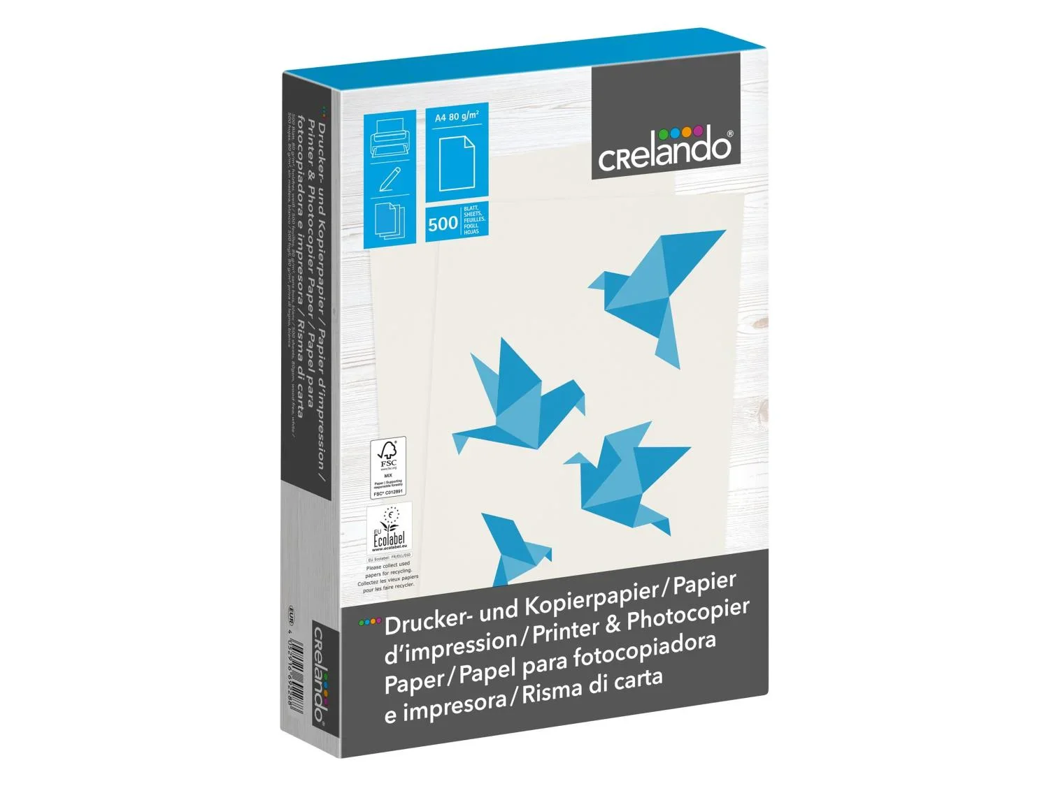 crelando Papier dimpression DIN A4, 500