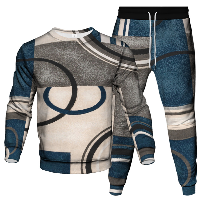 Costume imprimé décontracté pour homme 001