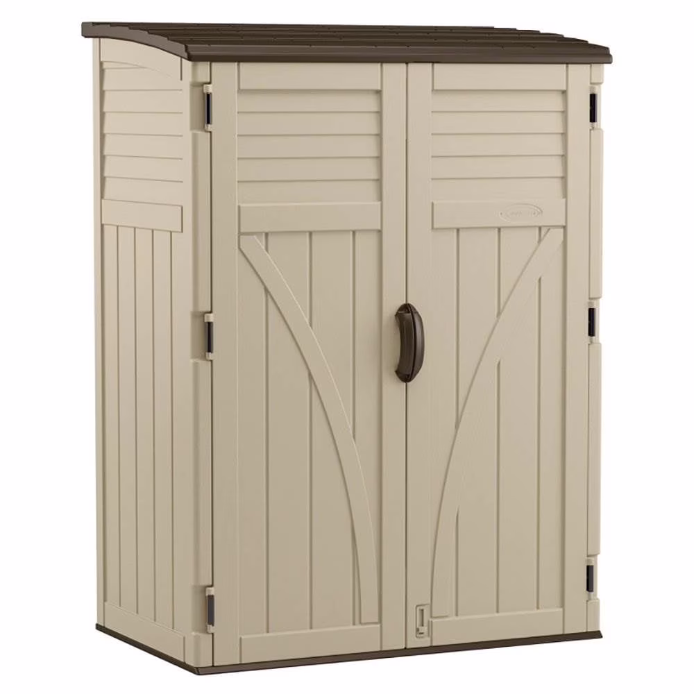 Large Vertical Shed for Storing Oudoor Tools, Equipment, Sand