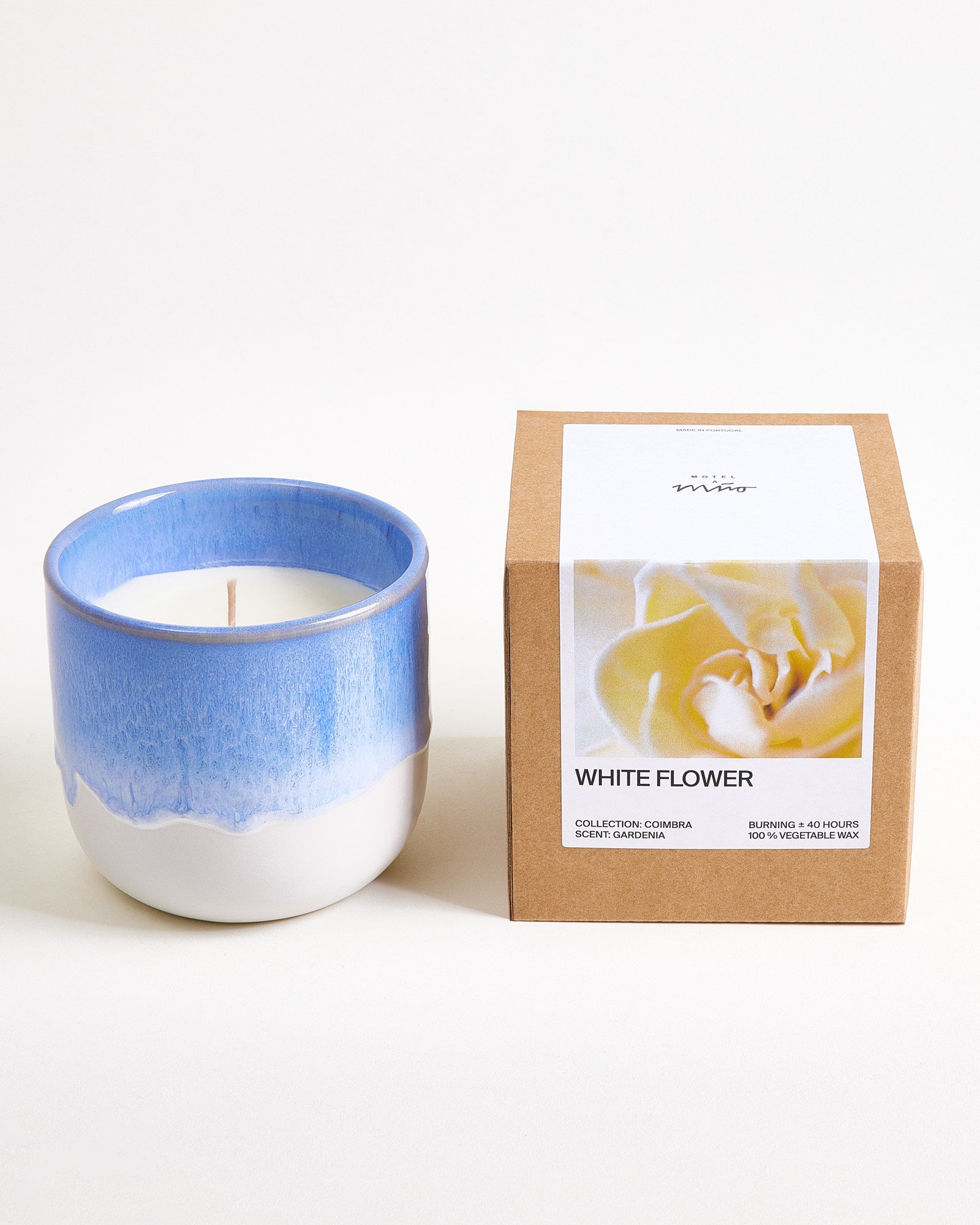COIMBRA - SCENTED CANDLE WHITE FLOWER CORNFLOWER