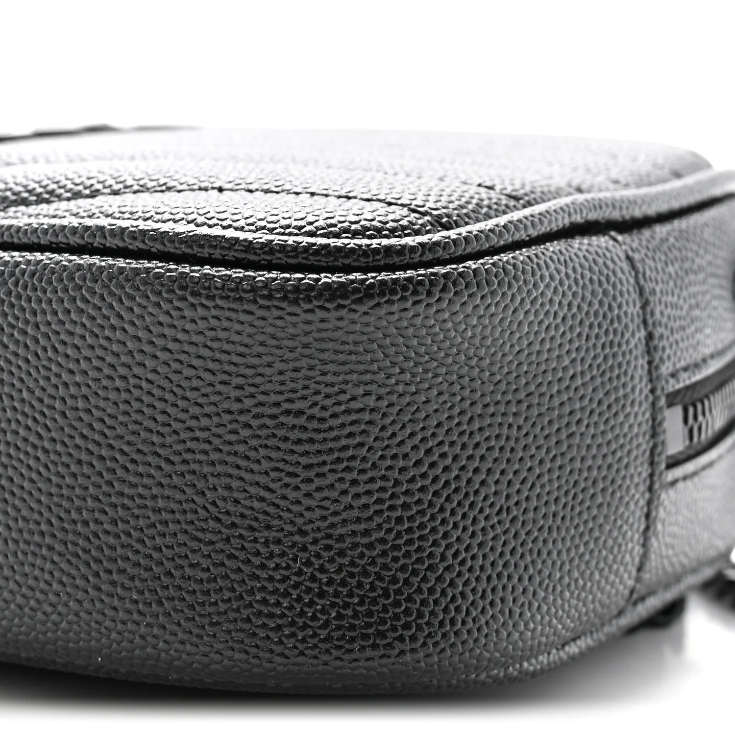 Grain De Poudre Matelasse Monochrome Monogram Mini Lou Camera Bag Black
