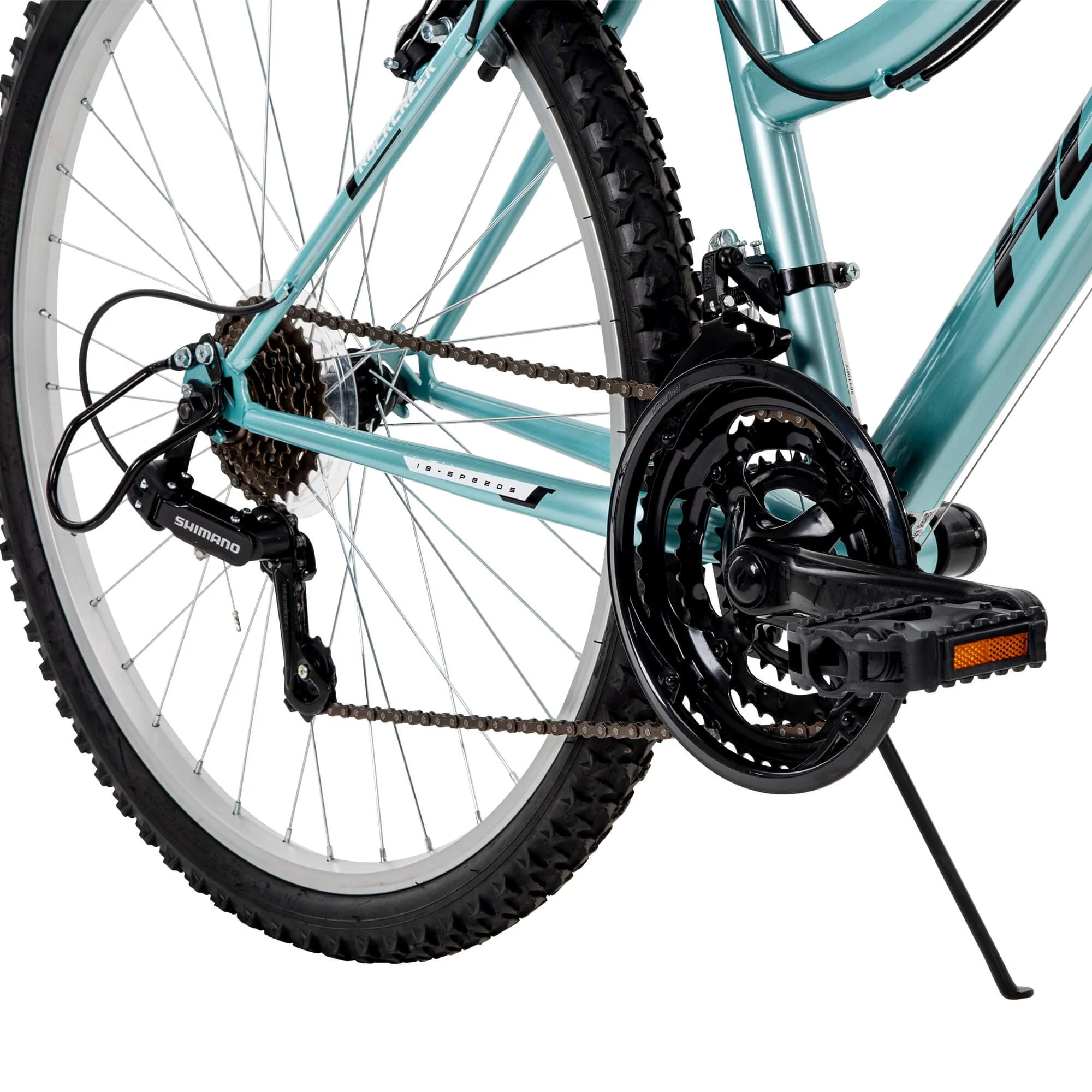 26” Rock Creek Women's 18-Speed Mountain Bike, Mint - Image 9