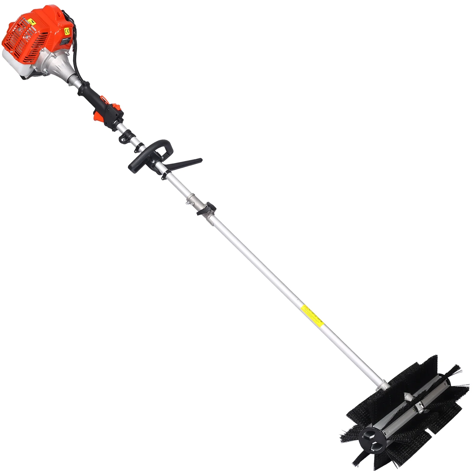 Power Snow Sweeper Brush Machine, 52cc Gasoline Walk-Behind Power Broom for Artificial Lawn Dirt Debris, 24" X 9" Brush, EPA Approved(24" x 9") - Image 2