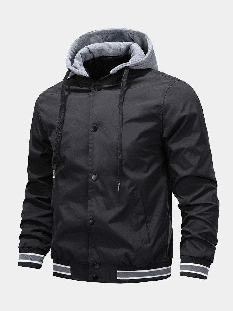 blouson aviateur à capuche amovible