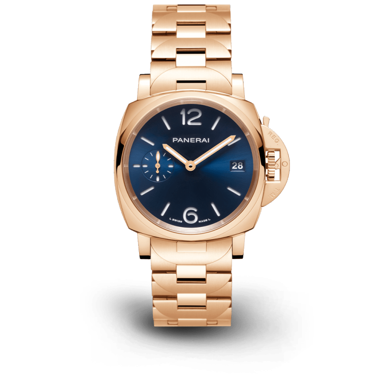 [Super Clone]Luminor Due Golden Blue TuttoOro 38mm