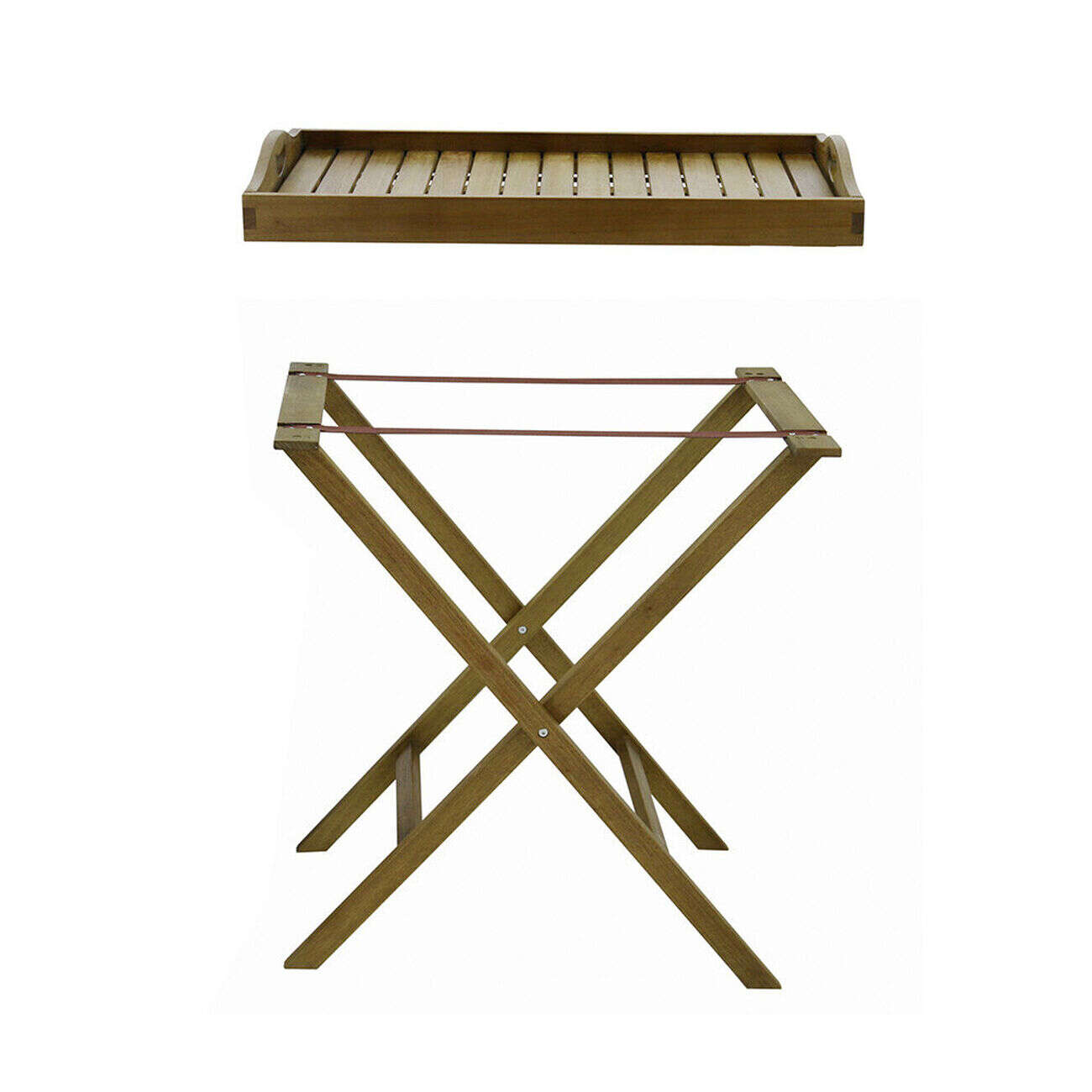 Desserte jardin Bali pliable marron 60x45xH75cm