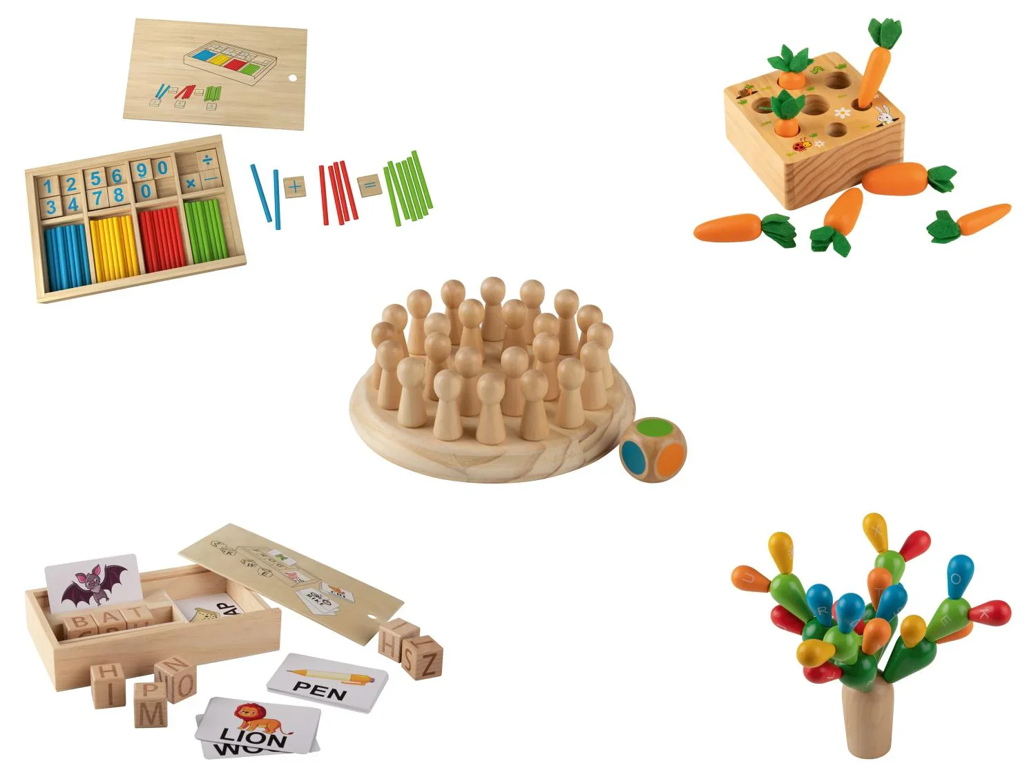 lupilu Jeu en bois Montessori