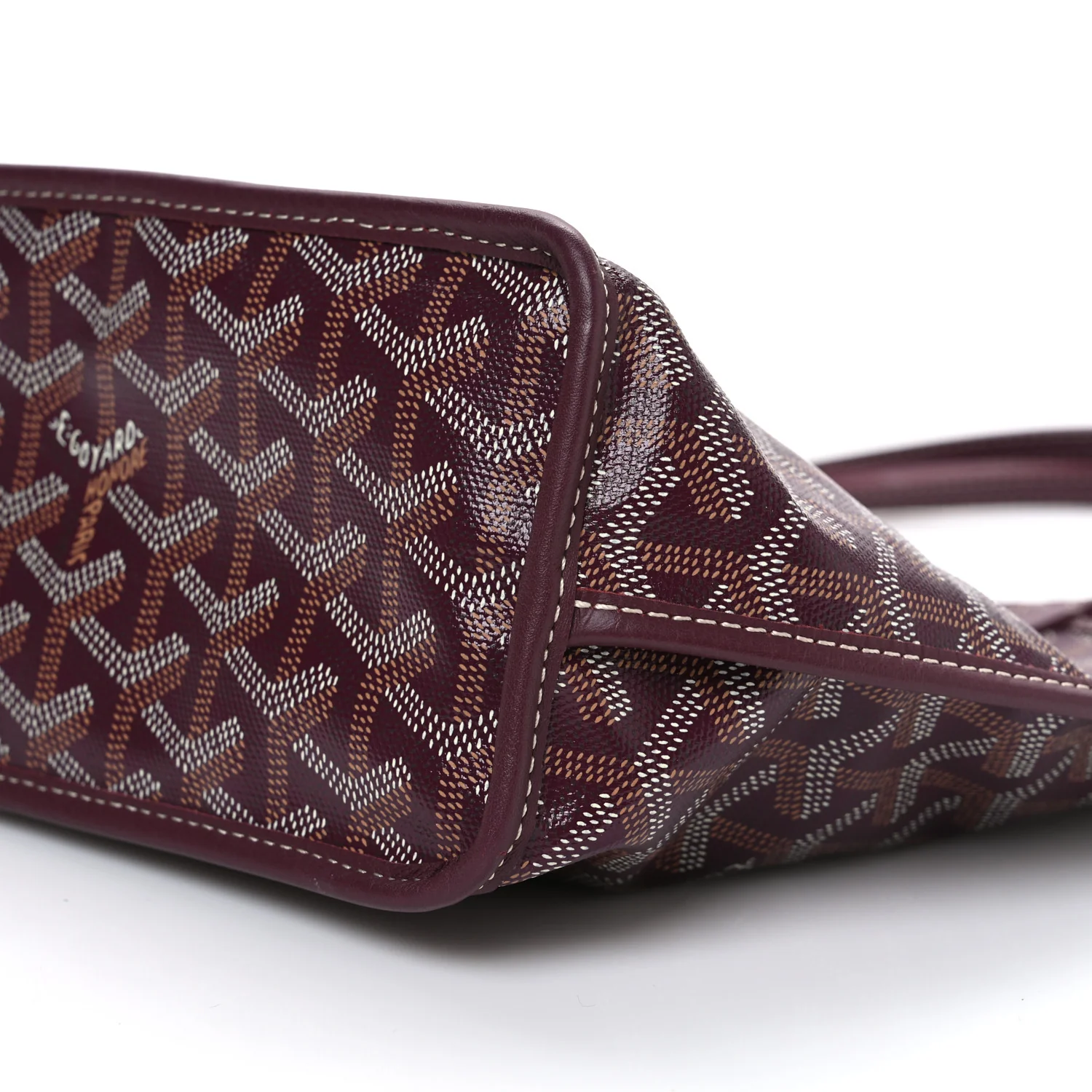 Goyardine Reversible Mini Anjou Burgundy