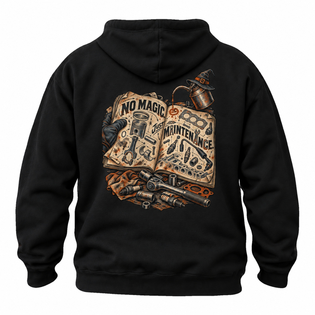 No Magic Just Maintenance Hoodie