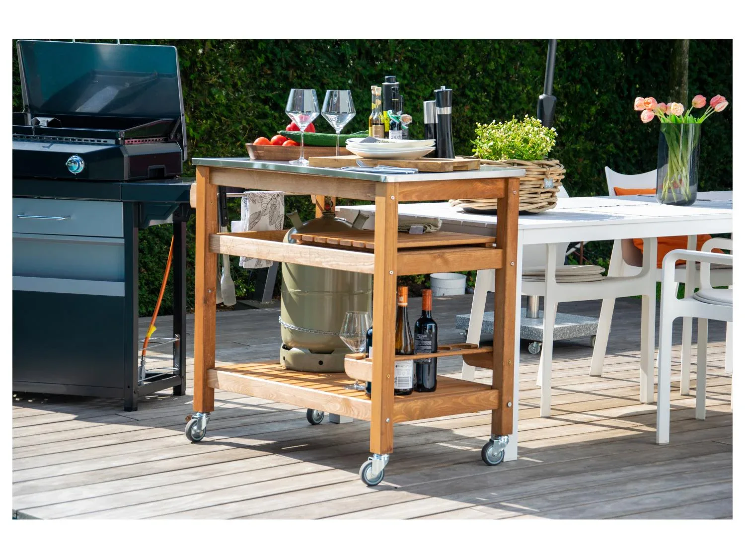 dobar Chariot de service pour barbecue