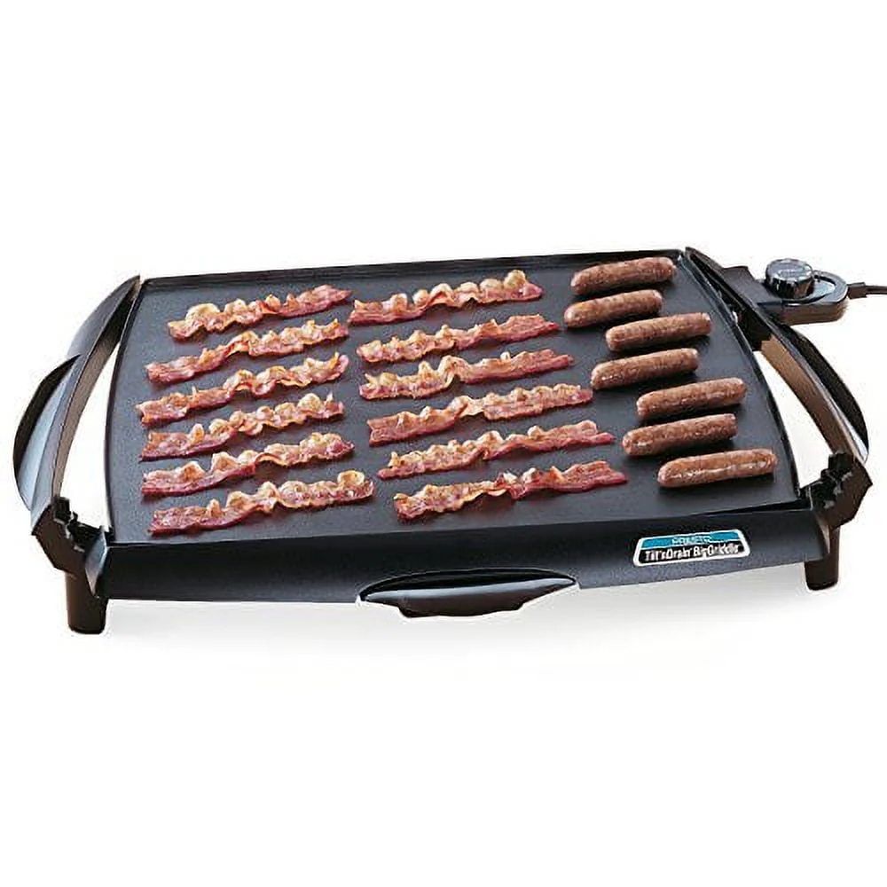 Tilt 'N' Drain Big Griddle Electric Cool-Touch Griddle 07046 - Image 2