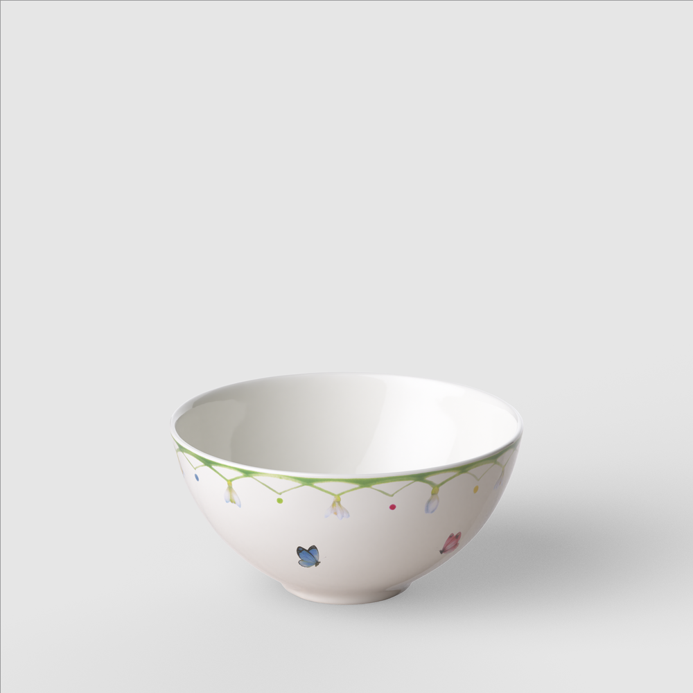 Colourful Spring Appetizer/ Dessert Bowl - Green, 5.1 oz, Premium Porcelain