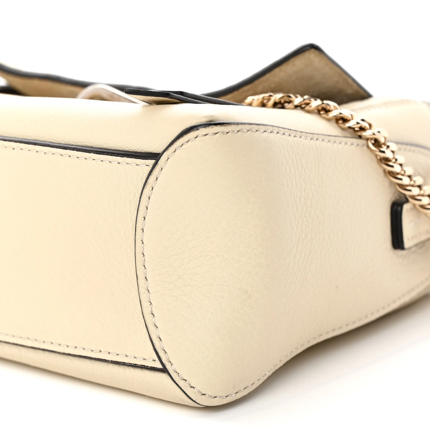 Calfskin Mini Faye Day Shoulder Bag Off White
