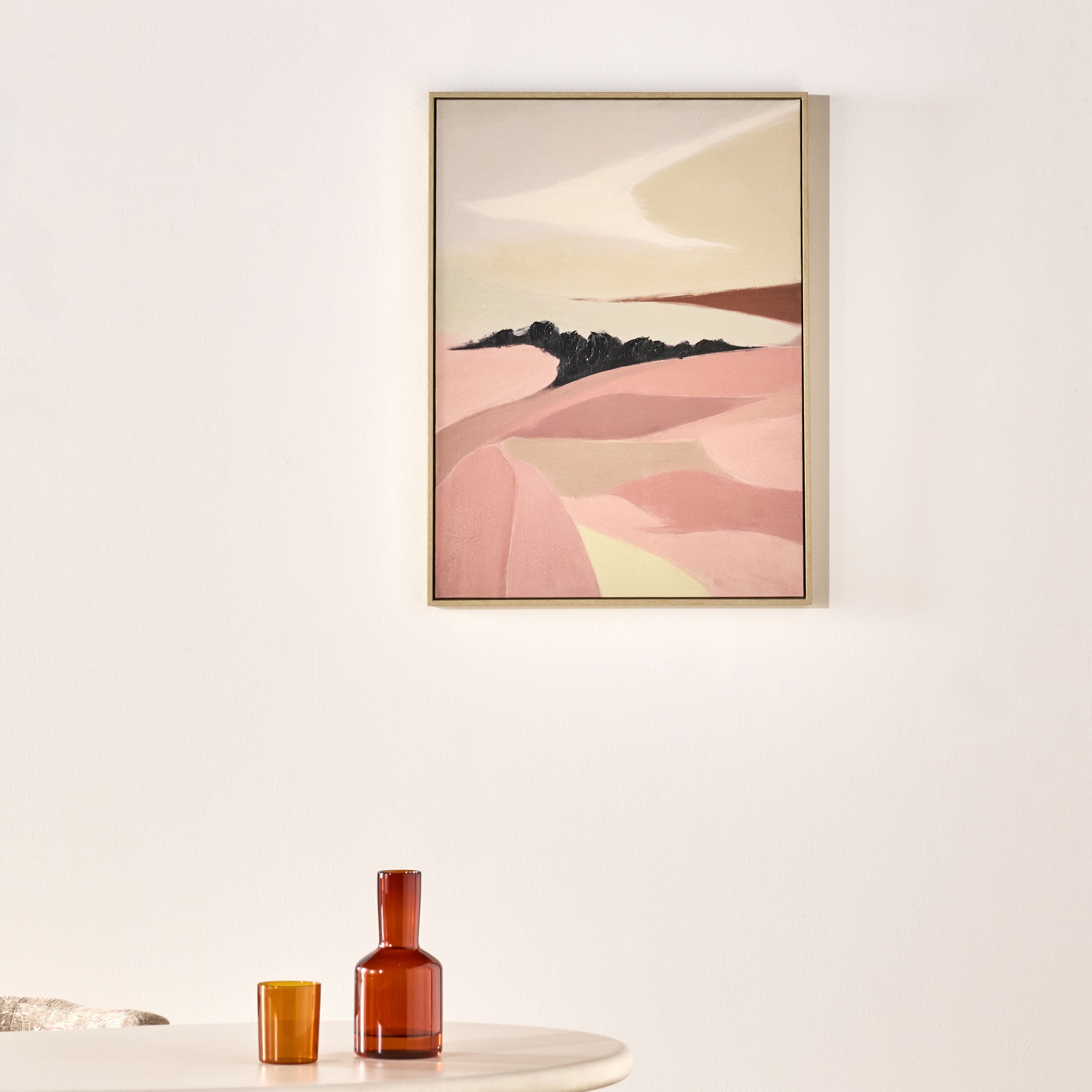 Calm Passage Framed Textured Print 60x80cm
