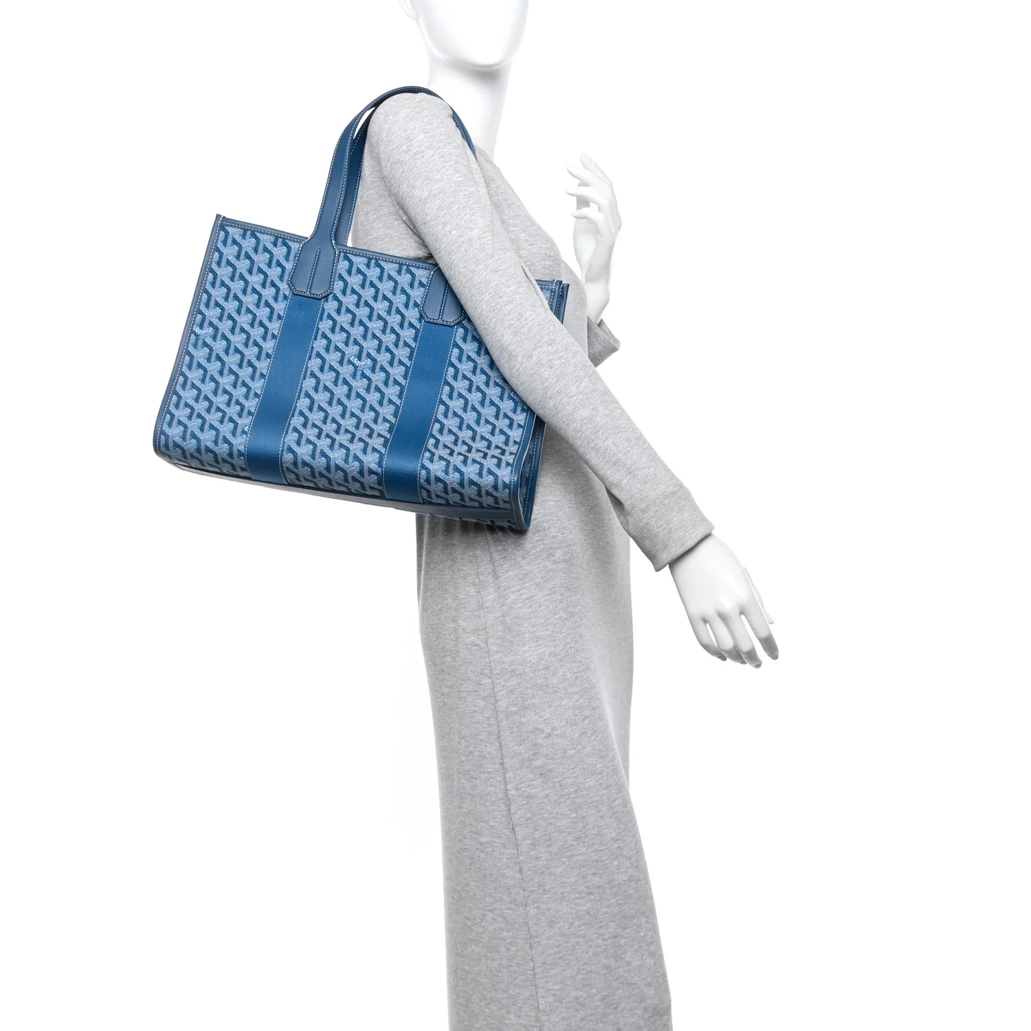 Goyardine Villette PM Tote Ocean Blue