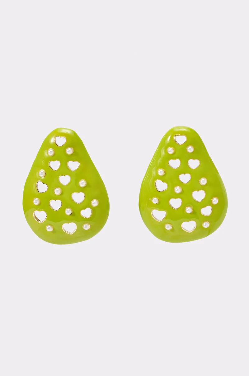 TAKE A BITE PEAR EARRING - Akira Store
