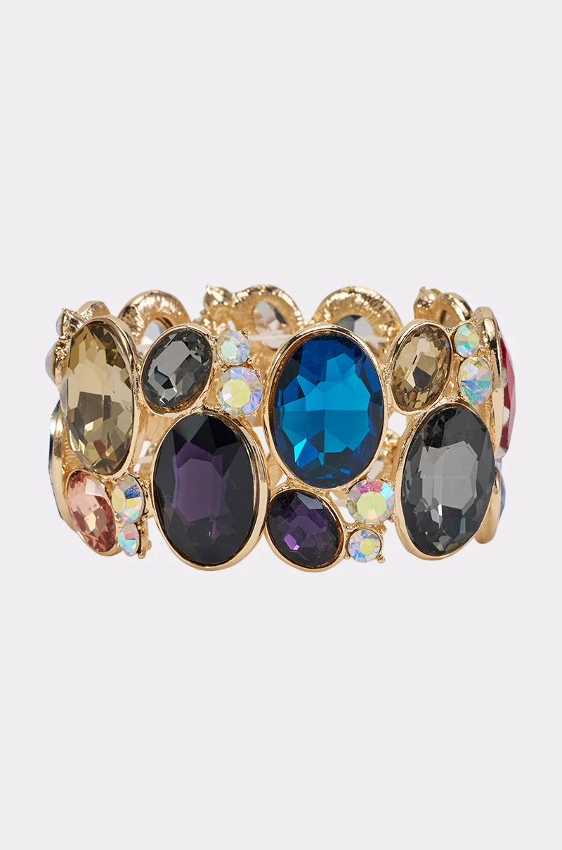 MULTI-STONE STRETCH BRACELET - Akira Store