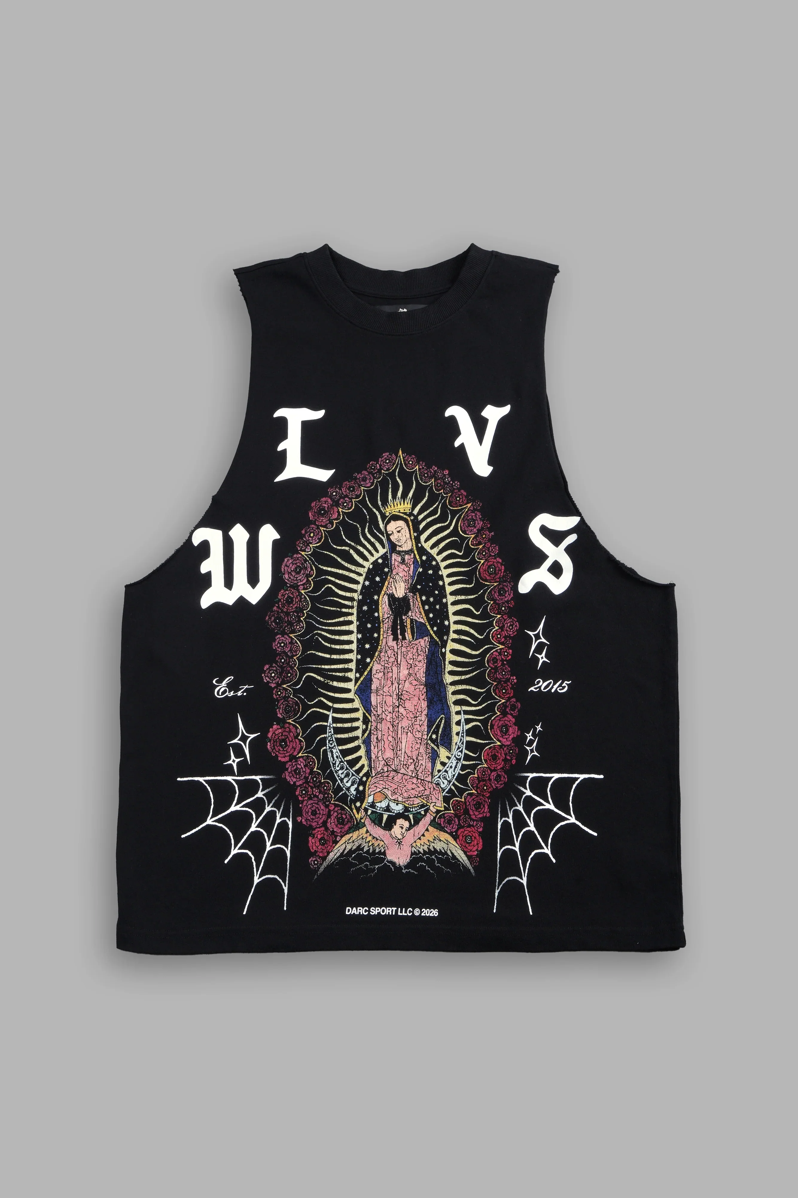 Dama De Las Rosas V2 Tommy Muscle Tee In Black
