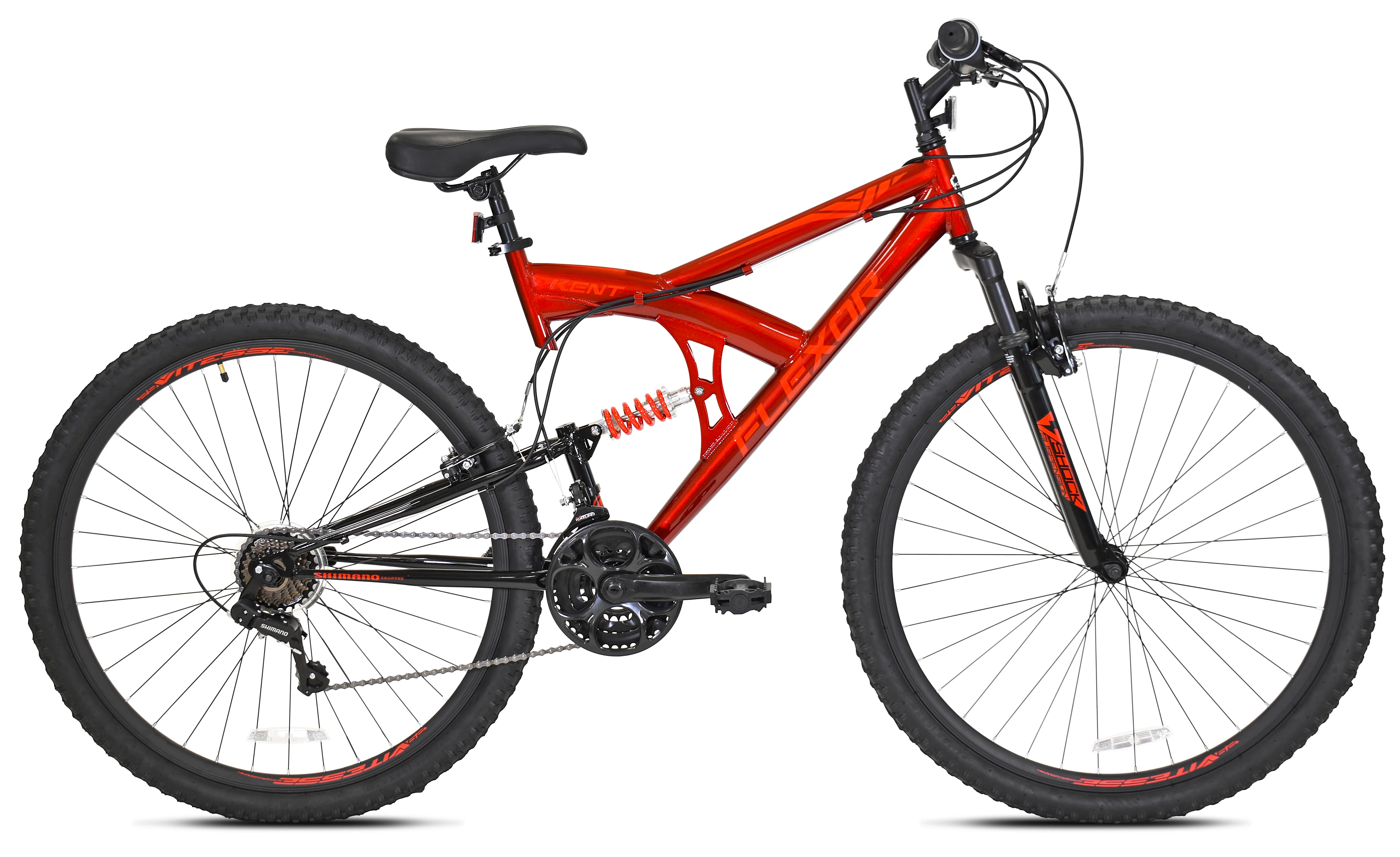 29 in  Flexor Men's Dual Suspension Mountain Bike, Red