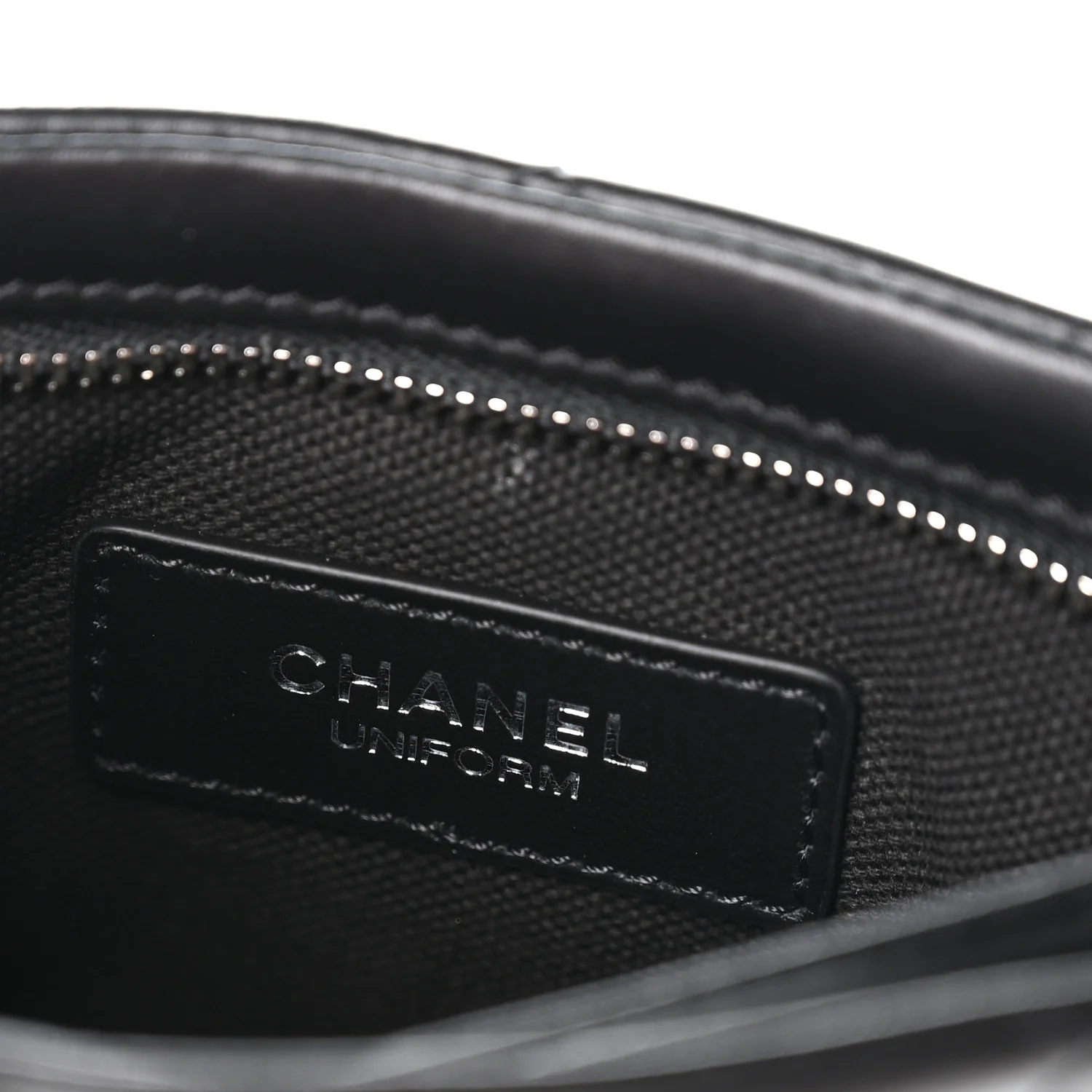 Lambskin Quilted Uniform Crossbody Bag Black