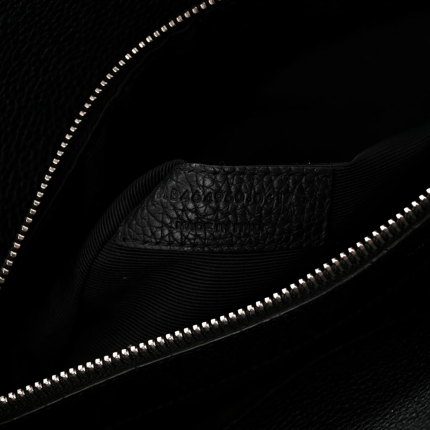 Grained Calfskin Small Supple Sac De Jour Black