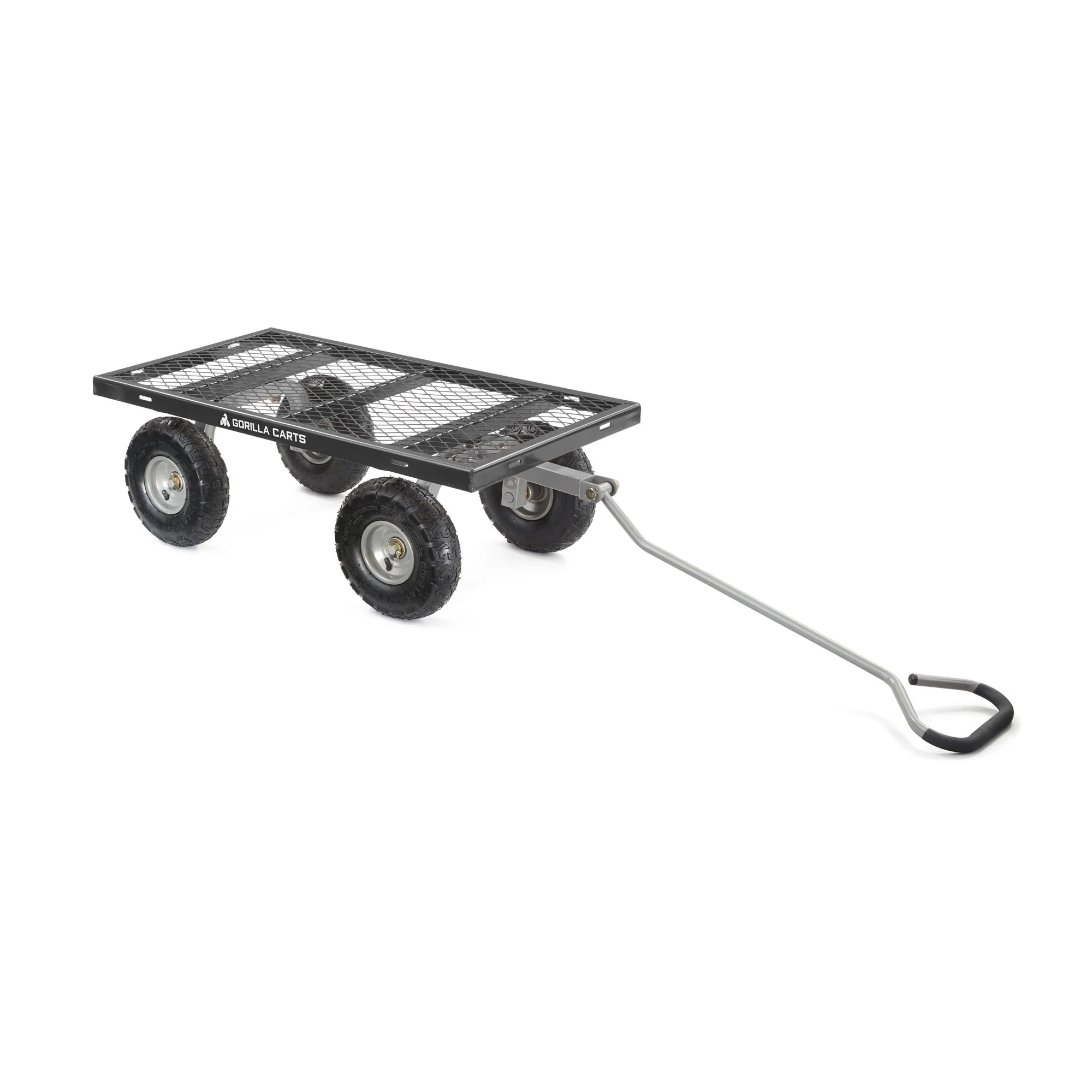 Steel Utility Cart with Removable Side Panels, 800 lb Capacity, Black - Image 6