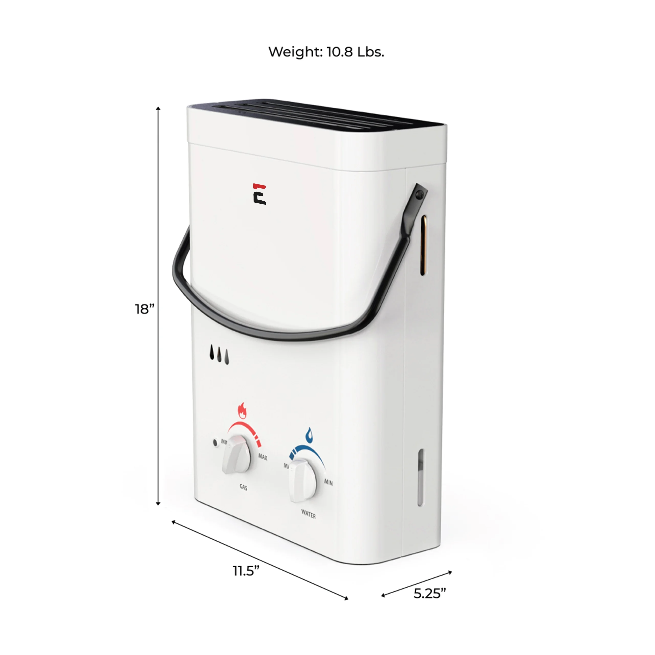L5 Portable Outdoor Tankless Water Heater w/ 12V Pump and Strainer - Image 3