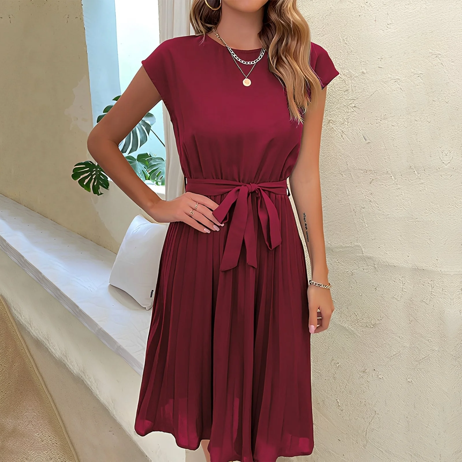 Aimee - Robe plissée élégante