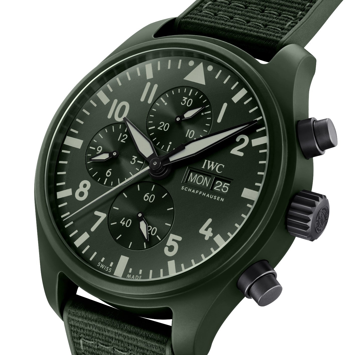 【Super Clone】【Top replica】IWC-Pilot's Watch Chronograph TOP GUN Woodland (IW389106)