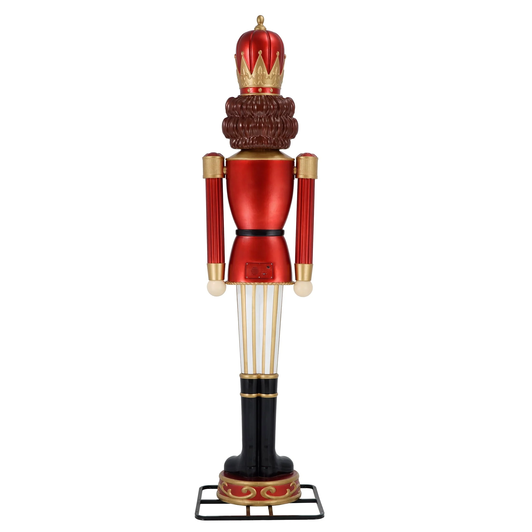 Casse-Noisette de Noël animé 2025, décoration gonflable multicolore, 23 cm, par Holiday Time