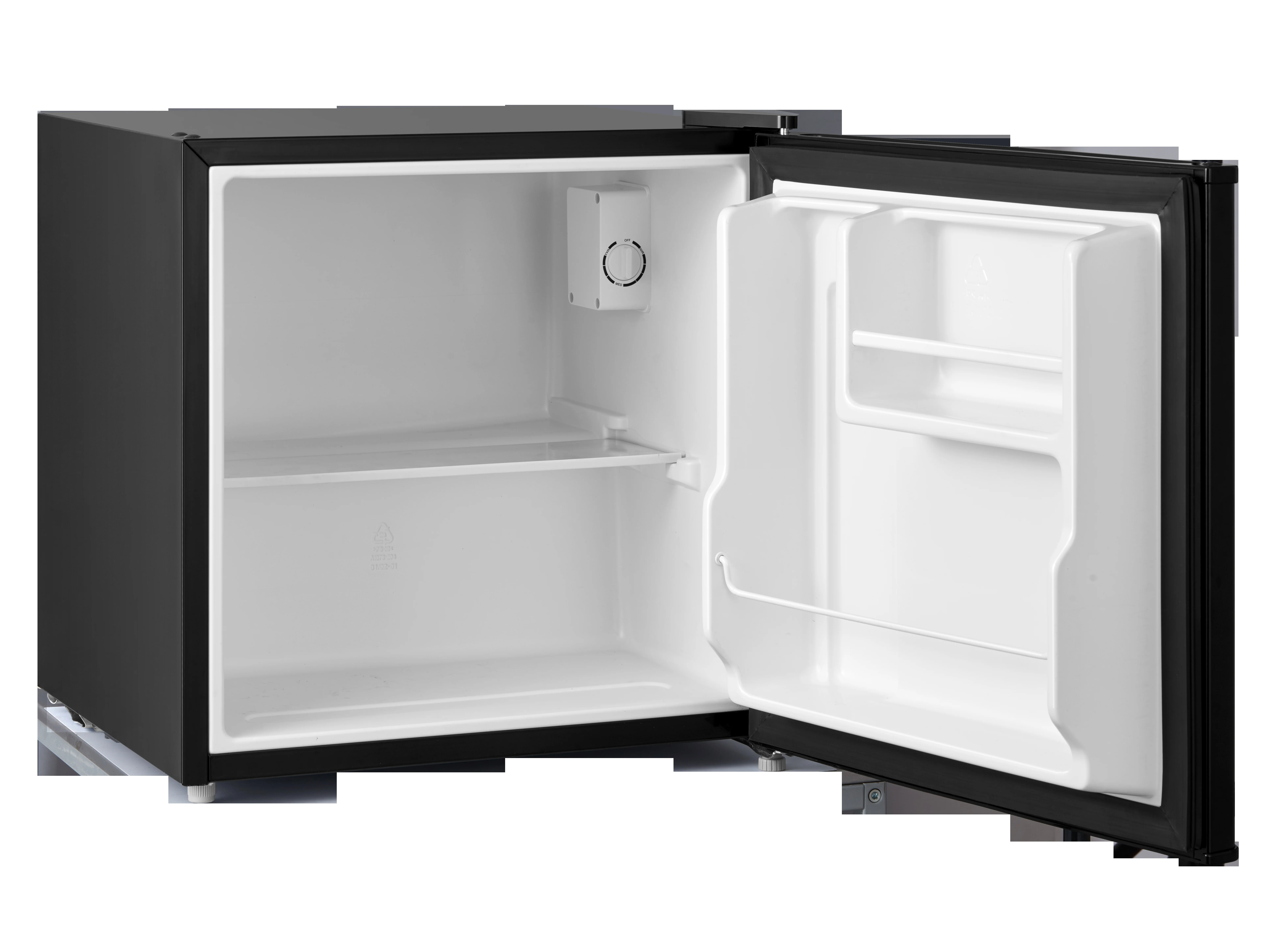 1.7 Cu. ft. Single Door Compact Refrigerator, Black, New - Image 2